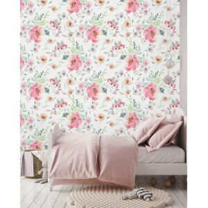 Ophelia & Co. Timpson Peel & Stick Floral Wallpaper | Wayfair