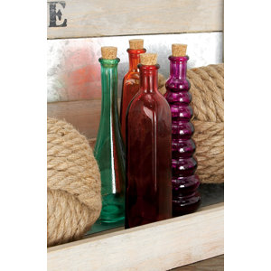 Foulds Glass Stopper 4 Piece Decorative Bottle Set