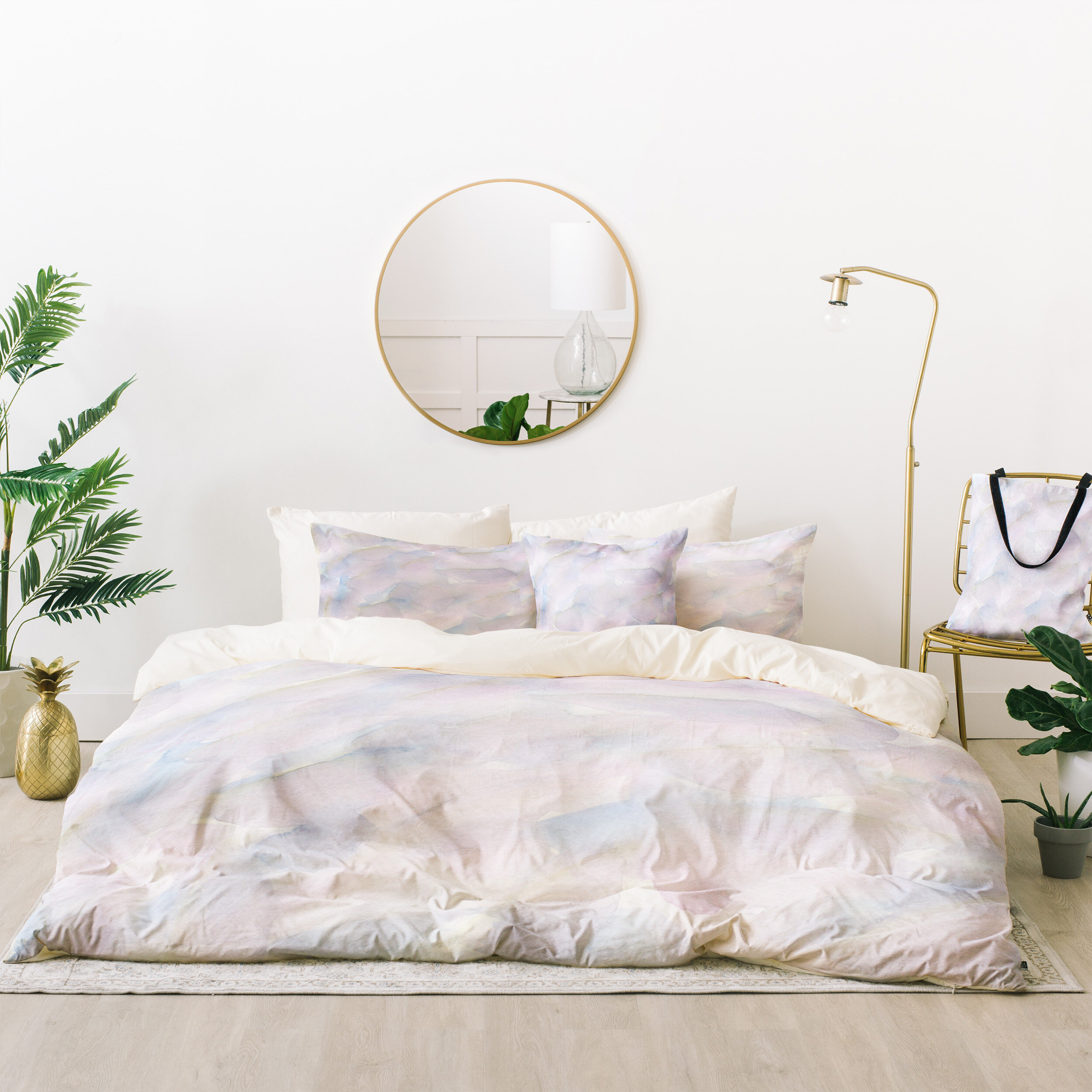 pastel duvet cover set