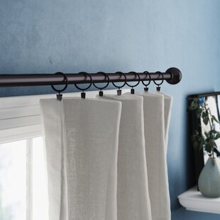 Clips & Eyelets 1.5" For Bathroom Drapery Metal Curtain Rings Set Hooks 