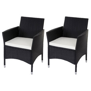 2-tlg. Loungesessel-Set Modica mit Kissen von Ha..