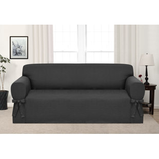 Box Cushion Sofa Slipcover By Ophelia & Co.