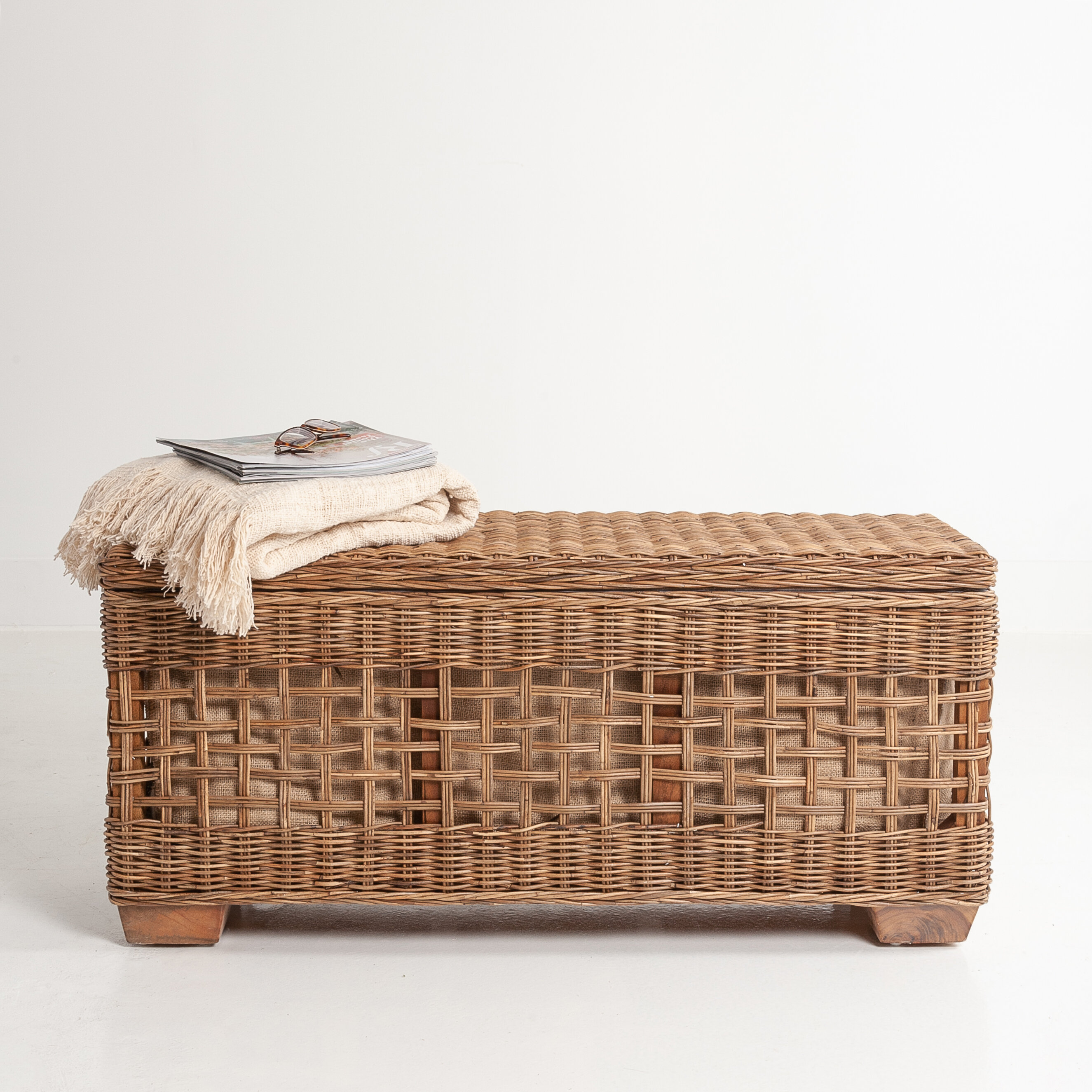 Rosecliff Heights Michaud Wicker Shoe Storage Bench Reviews Wayfair Ca