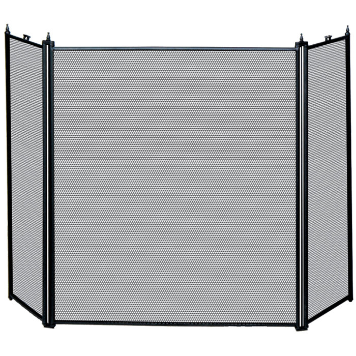 Uniflame 3 Panel Iron Fireplace Screen Reviews Wayfair Ca
