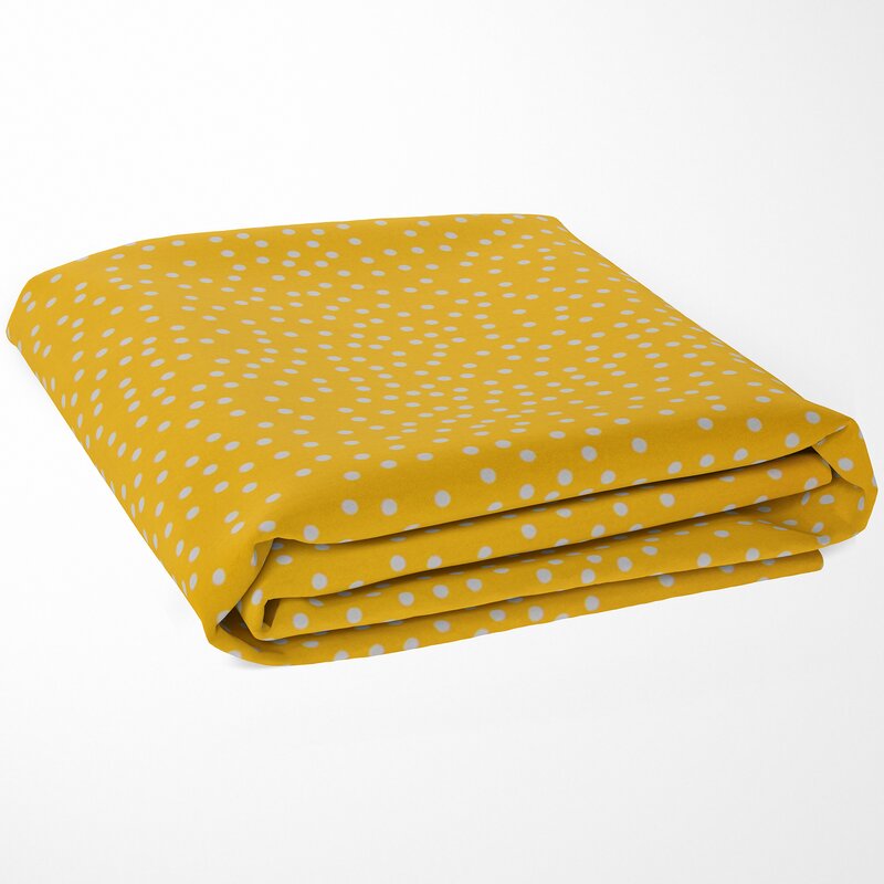 yellow fitted crib sheet