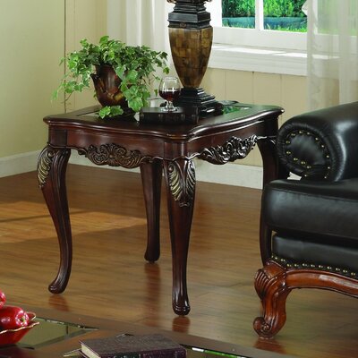 carbon loft opsten industrial brown wood end table