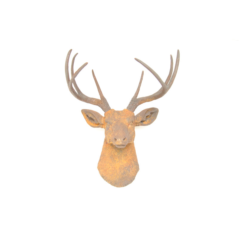 Millwood Pines Ceramic Deer Head Wall Décor