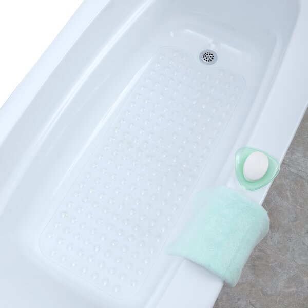 Antibacterial Extra Long Bath Tub Mat Anti Slip Bathroom Shower Bathtub Rubber 