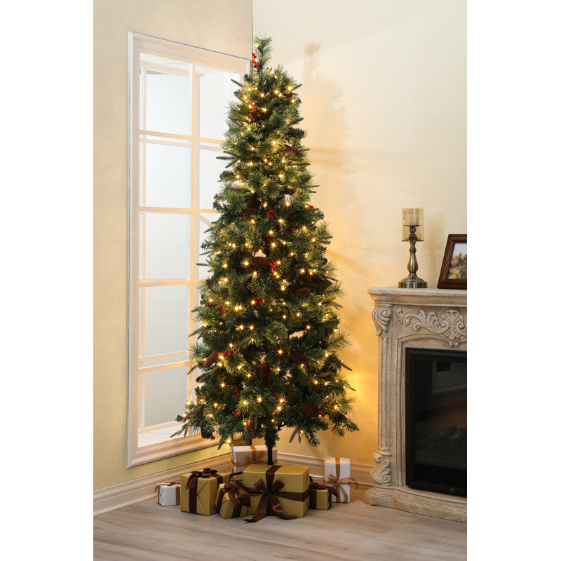 The Holiday Aisle 7.21" Green Pine Artificial Christmas Tree