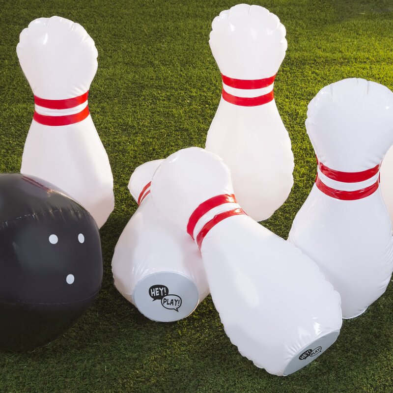 inflatable bowling set target