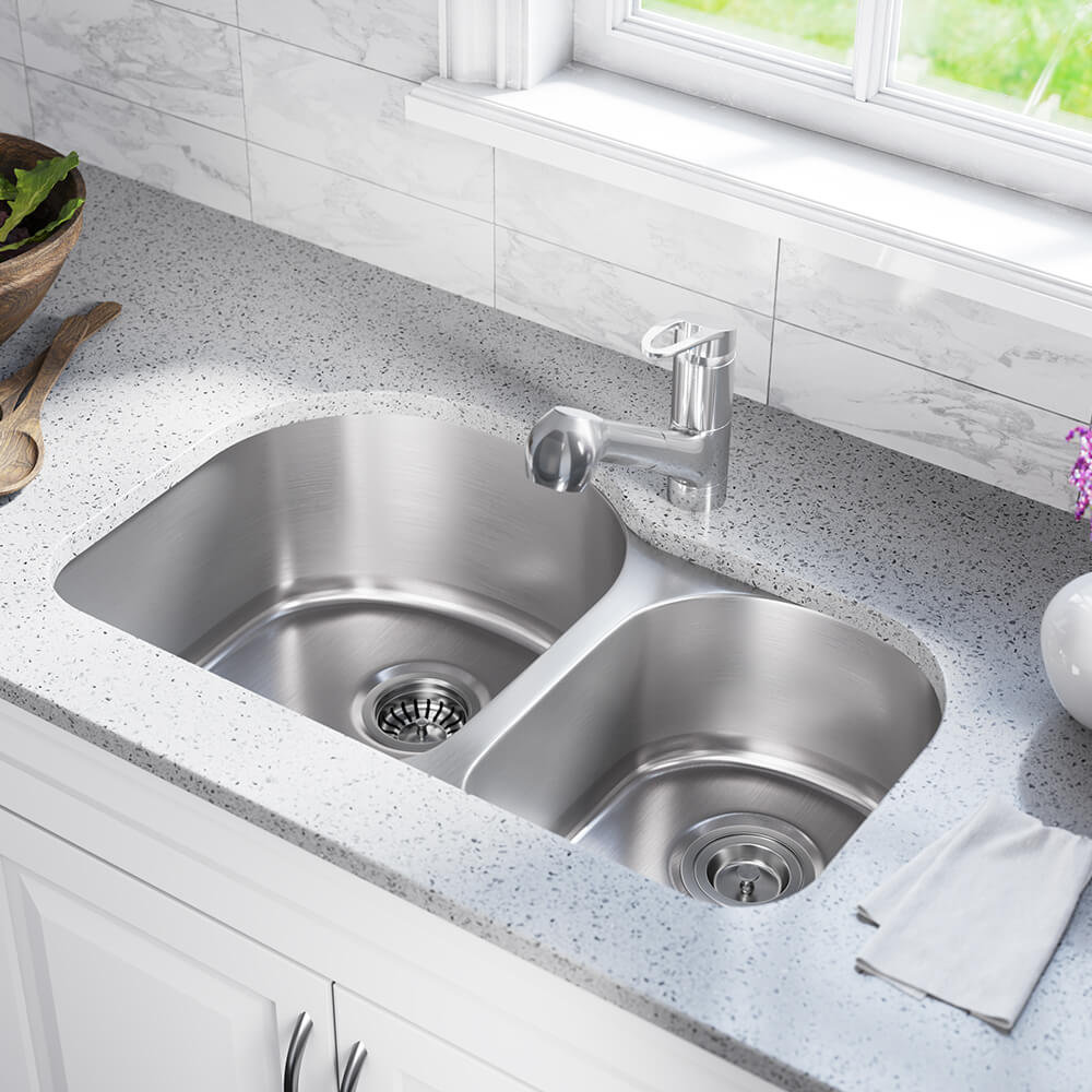 Mrdirect Stainless Steel 31 X 20 Double Basin Undermount Kitchen Sink Wayfair