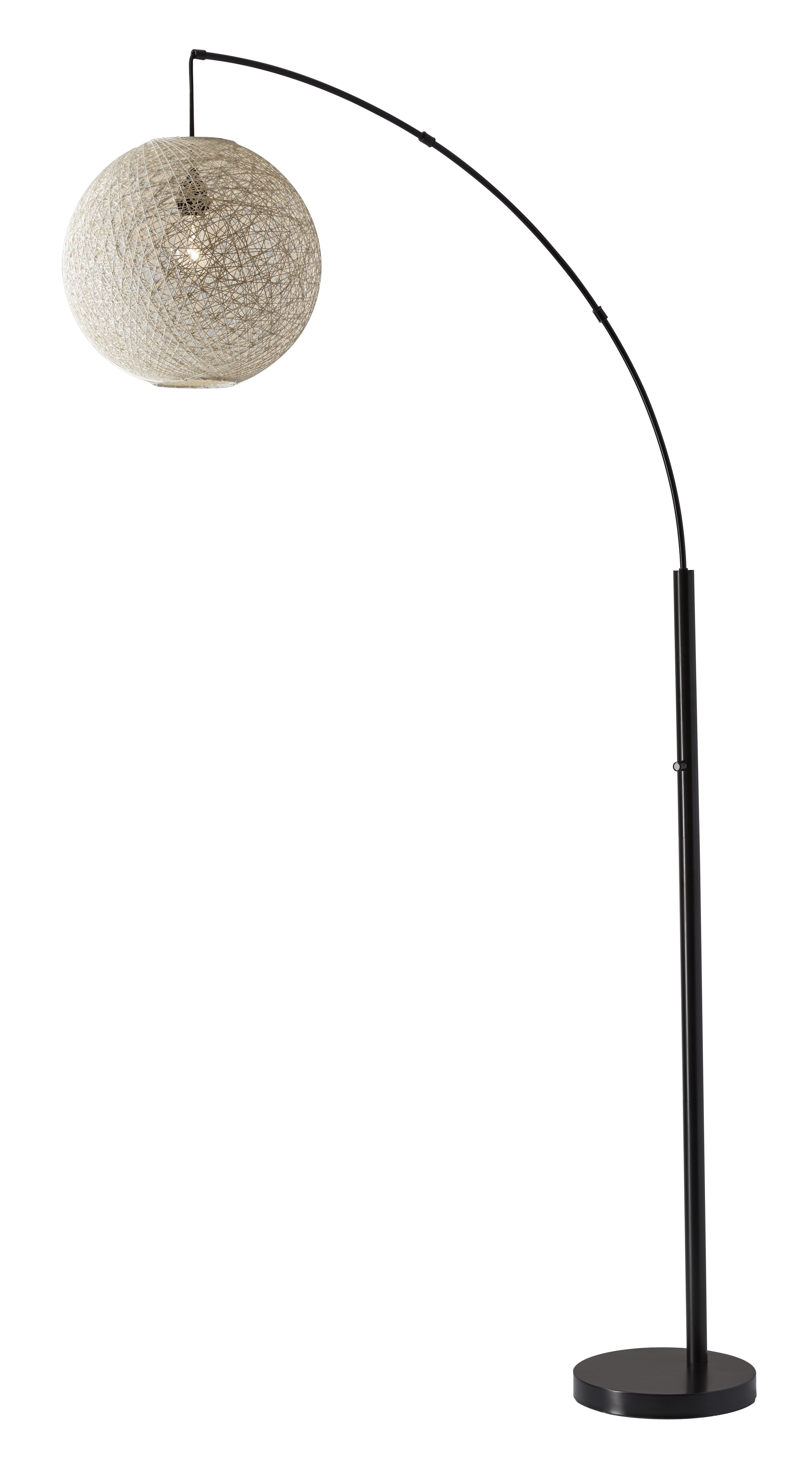 rattan arch floor lamp