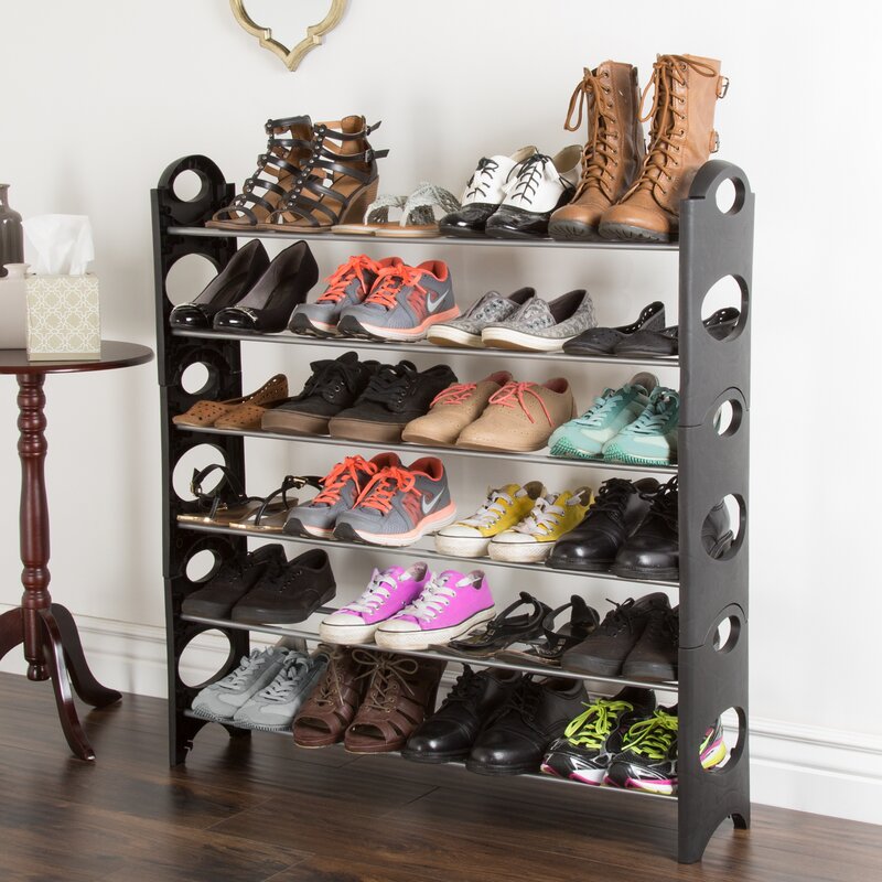 Everyday Home 16 Pair Stackable Shoe Rack Reviews Wayfair