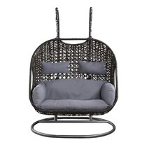 2021 patio wicker swing chair with stand rain