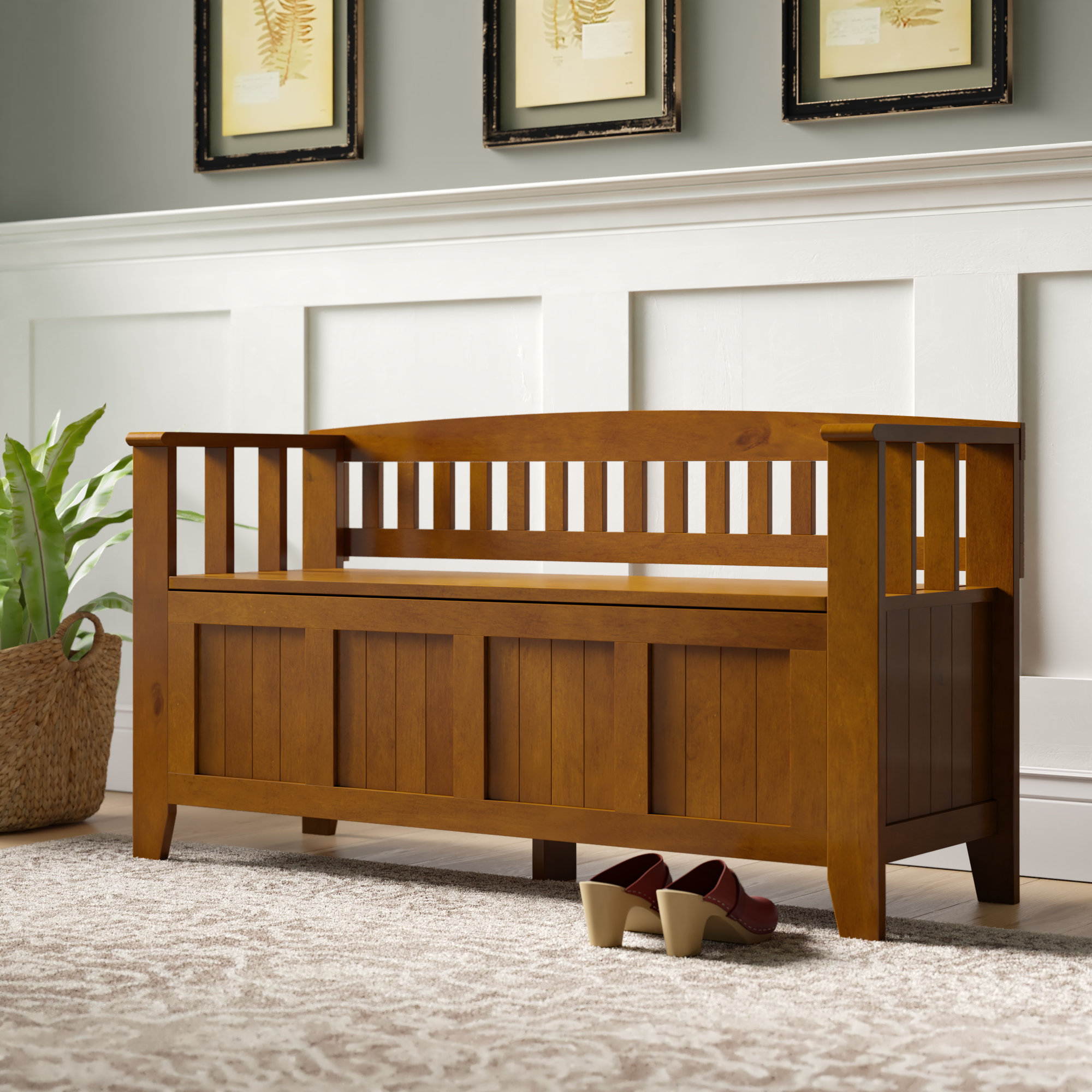 Entryway Closet Loung Dining Table Chair Seat Solid Wooden Long Bench Pine Wood