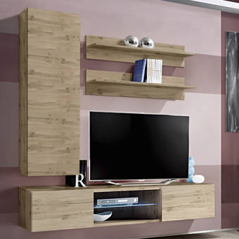 Orren Ellis Levasseur Floating Entertainment Center For Tvs Up To 70 Wayfair
