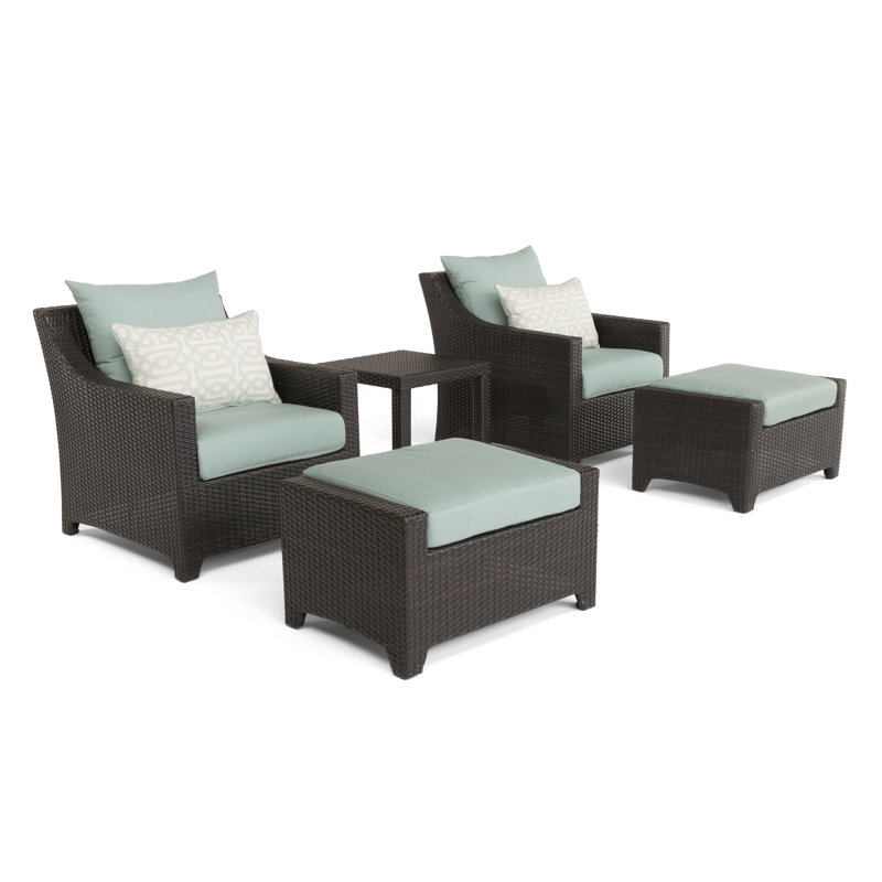 Three Posts Northridge 5 Piece Rattan Multiple Chairs Seating