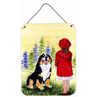 Caroline S Treasures Little Girl With Her Bernese Mountain Dog By