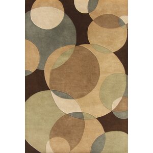 Hand-Tufted Brown Area Rug