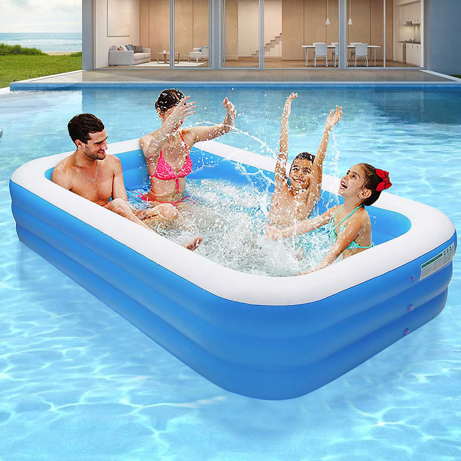octagon blow up pool