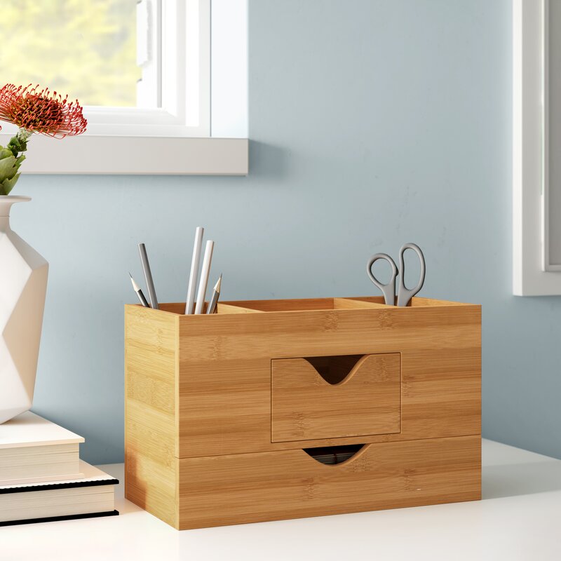 Project Tidy Hallie Bamboo Tier Desk Organizer Reviews Wayfair