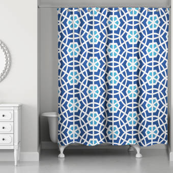 House Of Hampton Ketcham Chevron Single Shower Curtain Wayfair