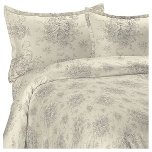 Emerald Toile Reversible Duvet Cover Set