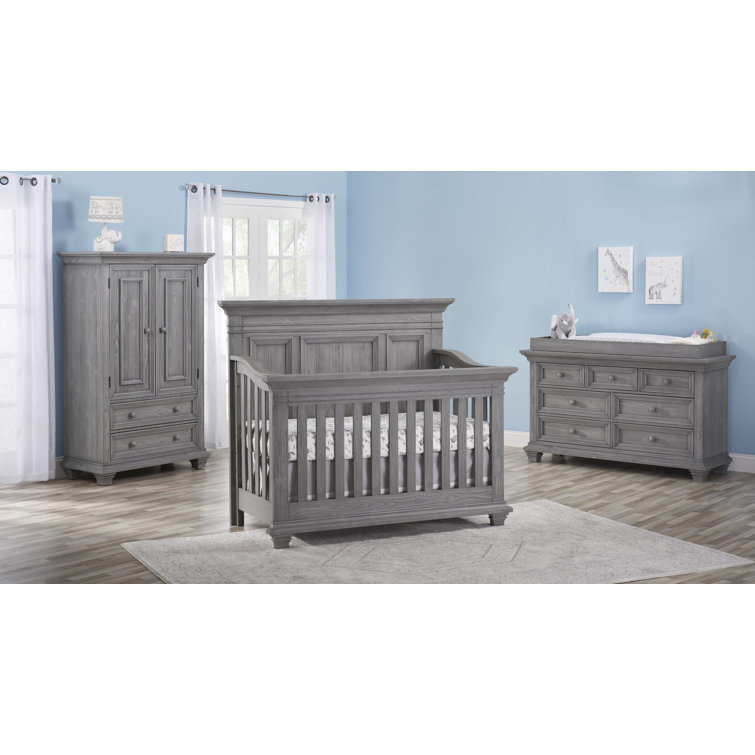 rustic grey changing table