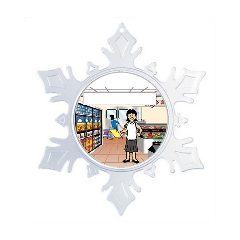 The Holiday Aisle Personalized Ntt Cartoon Snowflake Grocery Store Christmas Holiday Shaped Ornament Wayfair Find over 100+ of the best free grocery store aisle images. wayfair