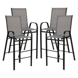 sling back bar height patio chairs