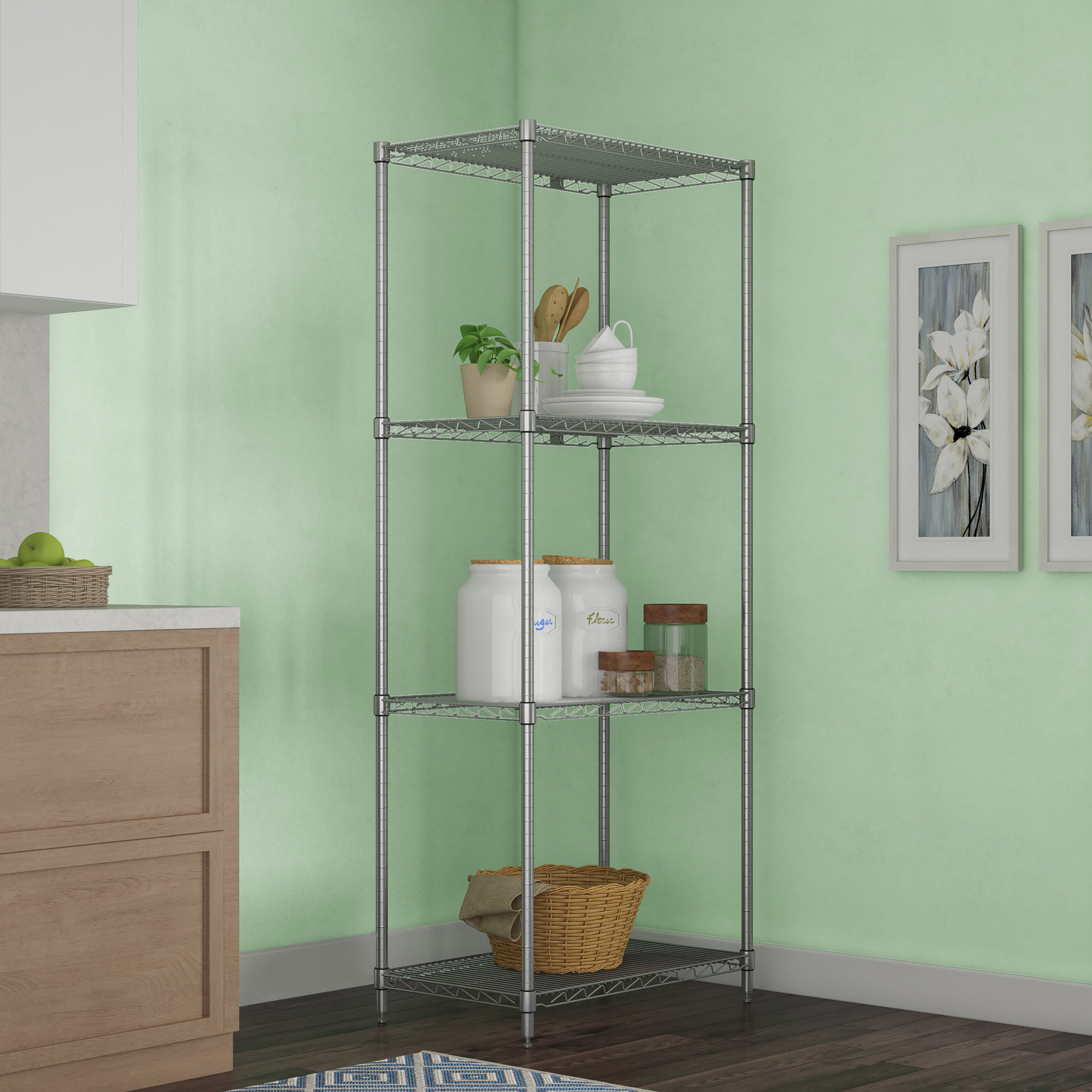 Nexel 4 Shelf Shelving Unit Starter Reviews Wayfair Nexel 4 Shelf Shelving Unit Starter