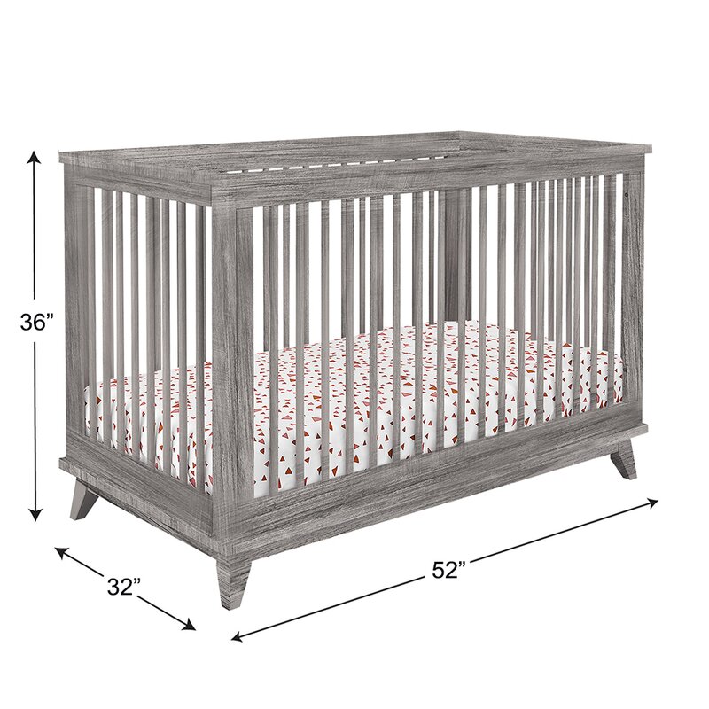 Three Posts Baby Kids Essex 3 In 1 Convertible Crib Wayfair