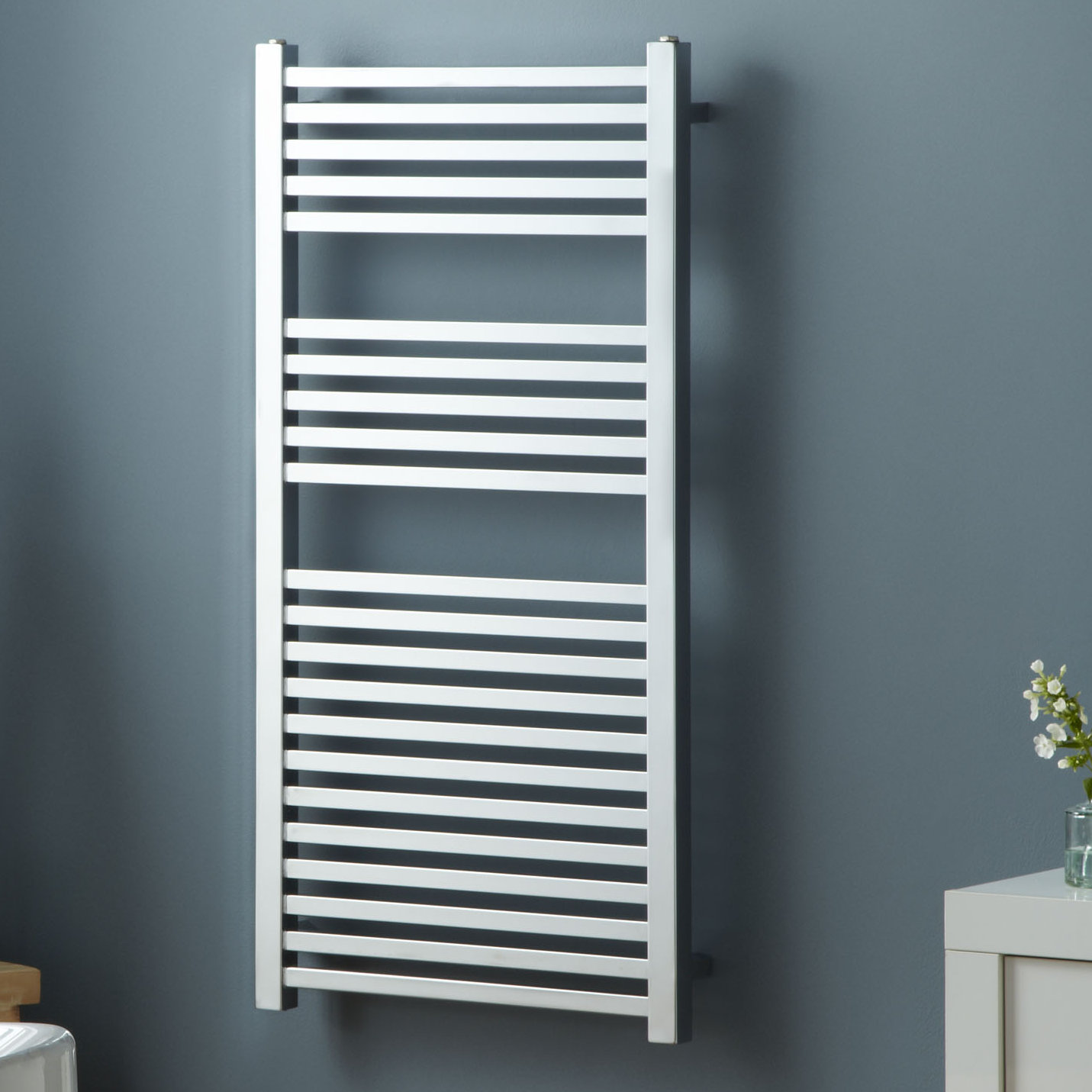 Square Bar Wall Mounted Heated Towel Rail Square Bar Wall Mounted Heated Towel Rail