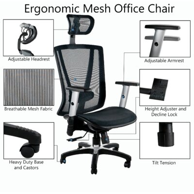 Symple Stuff Stoltenberg Mesh Conference Chair & Reviews | Wayfair