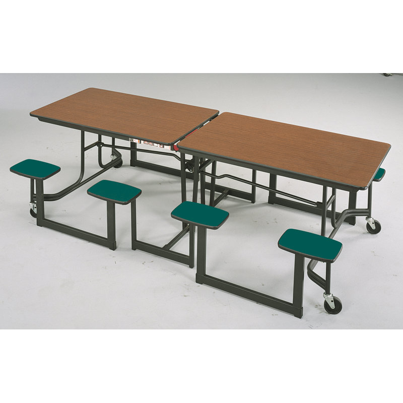 Mitchell 97 X 29 Rectangular Stool Cafeteria Table Wayfair