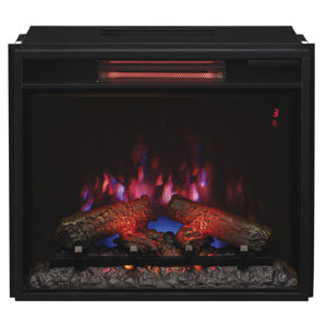 Hoyleton Infrared Quartz Wall Mounted Electric Fireplace Insert by Winston Porter