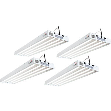 Details about   Hydrofarm FLT46 Agrobrite 6-Tube Hydroponic 4Ft Grow Light Fixture 324W 6 Pack 