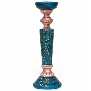 Wood Candlestick