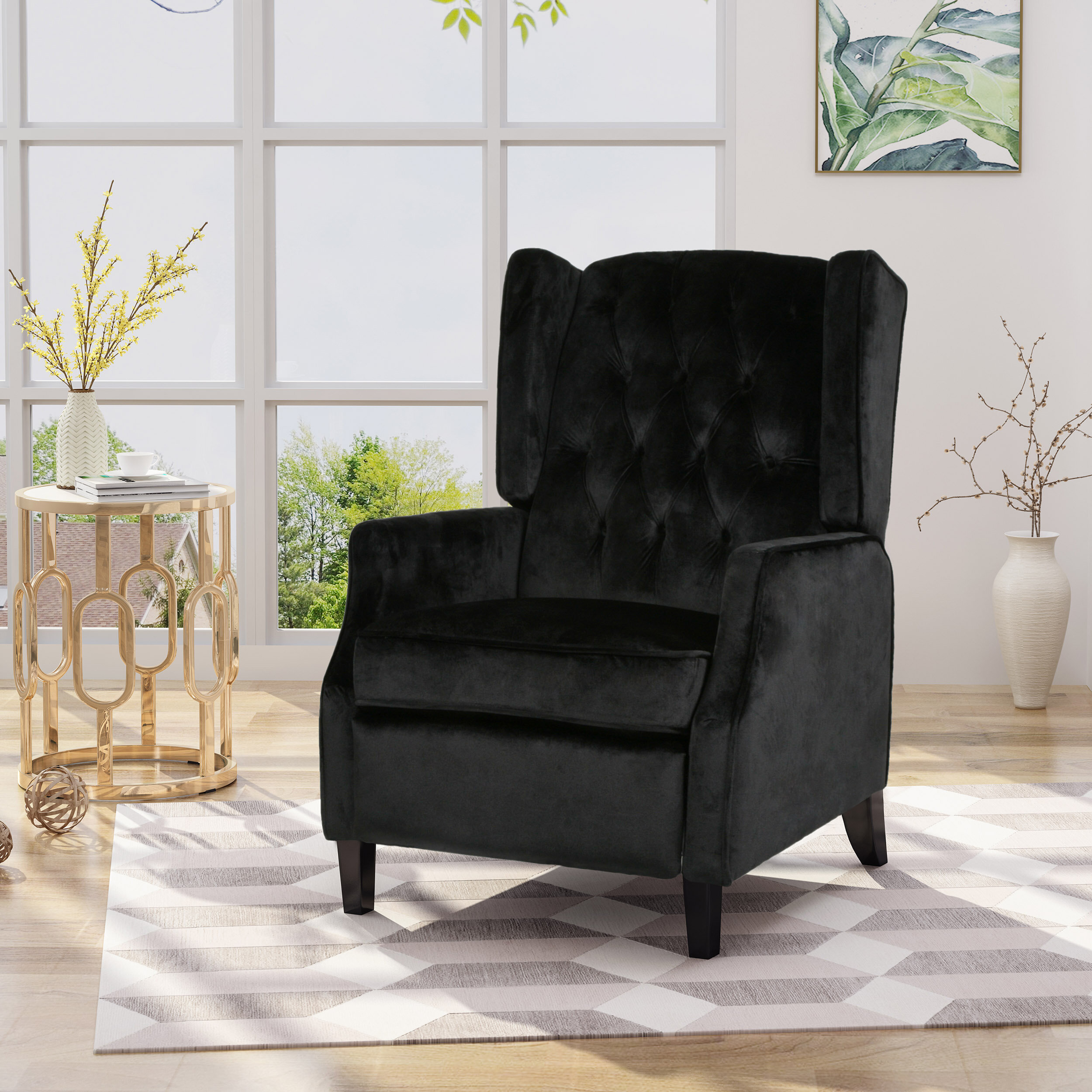 Morphis 26.75” Wide Manual Wing Chair Recliner