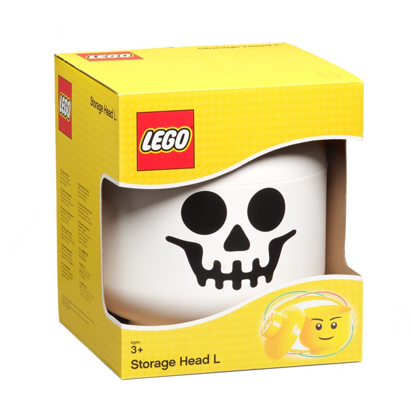 lego skull storage head