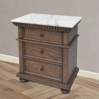 Brayden Studio Irondale 3 Drawer Nightstand Wayfair