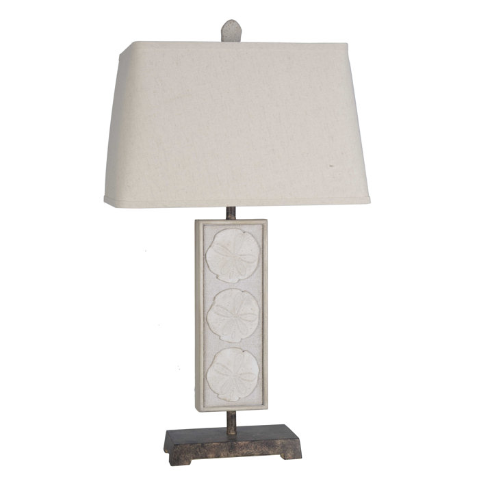 Derick Coastal Sand Dollar 34 Table Lamp Derick Coastal Sand Dollar 34 Table Lamp