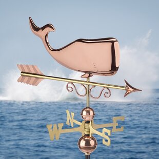 Pure Copper Good Directions 28 Whale Weathervane 