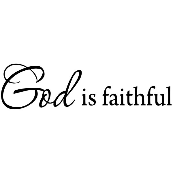 VWAQ God is Faithful Bible Wall Decal & Reviews | Wayfair.ca