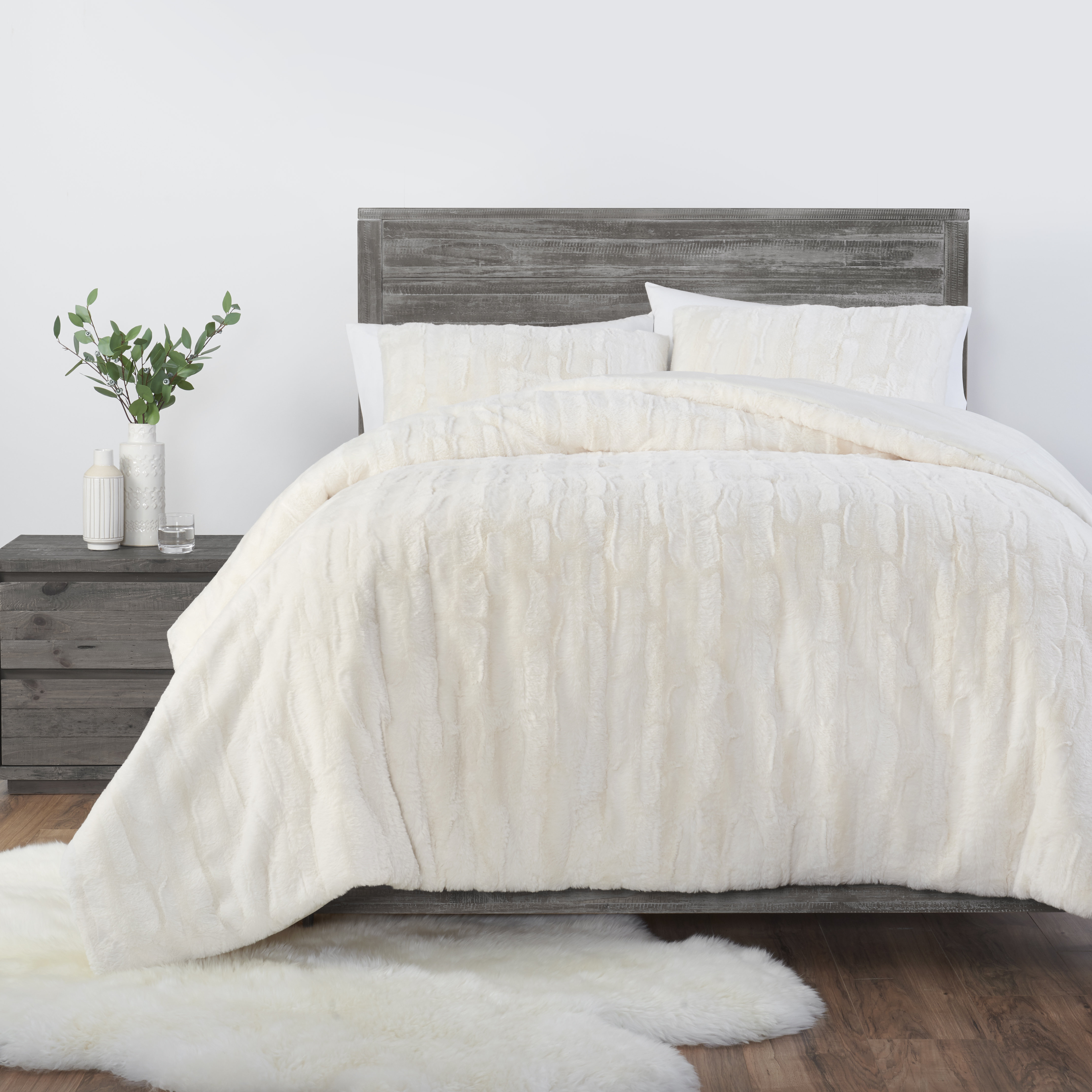 UGG Alondra Faux Fur Reversible Comforter Set Wayfair