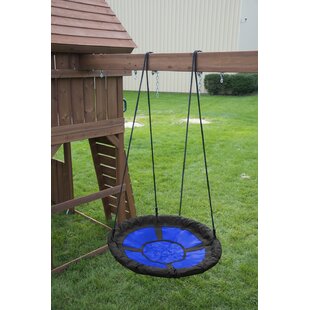 Garden Wooden Disc Swing Game Playing Tree Hanging With Long Rope Round For Kids 