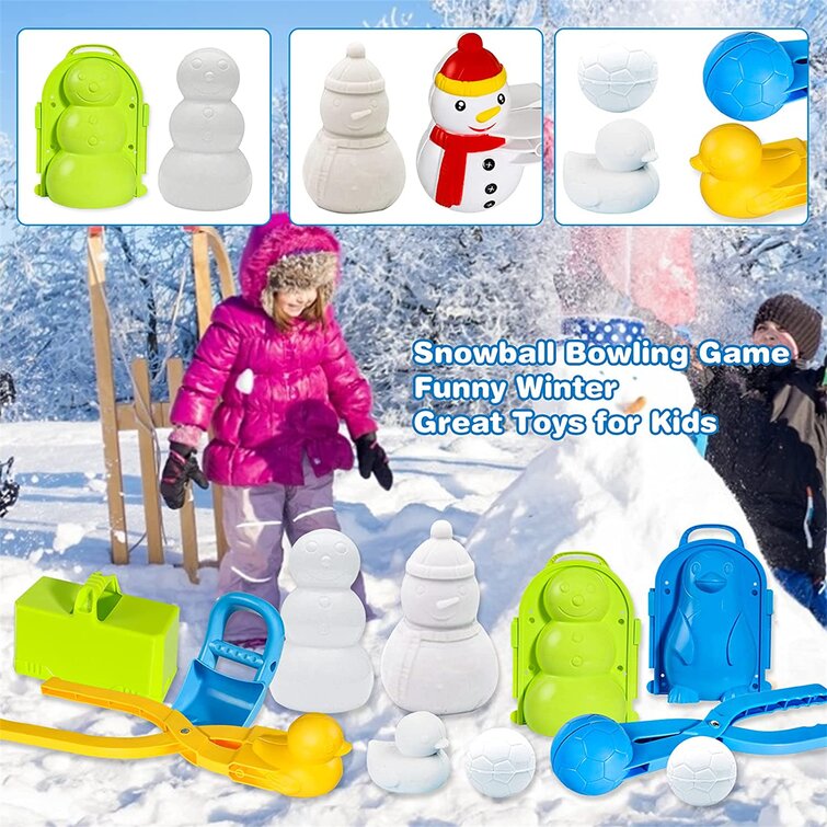 Winter Snow Balls Maker Kids Snowball Scoop Mold Tool Toy Duck Shape Clamp Funny 