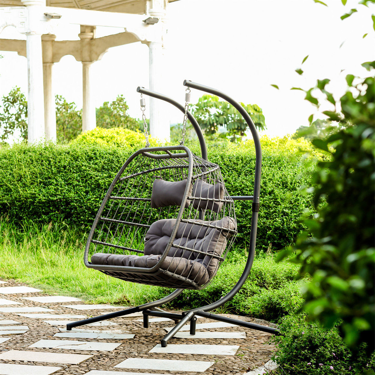 Bayou Breeze Dunleavy 2 Person Porch Swing | Wayfair