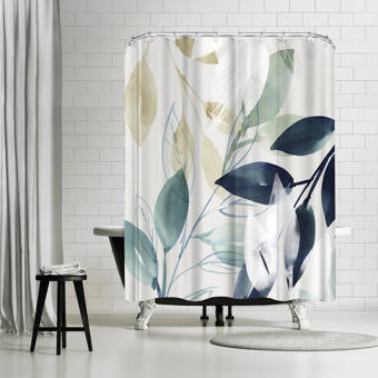 East Urban Home Emanuela Carratoni Fresh Water Agate Single Shower Curtain Wayfair