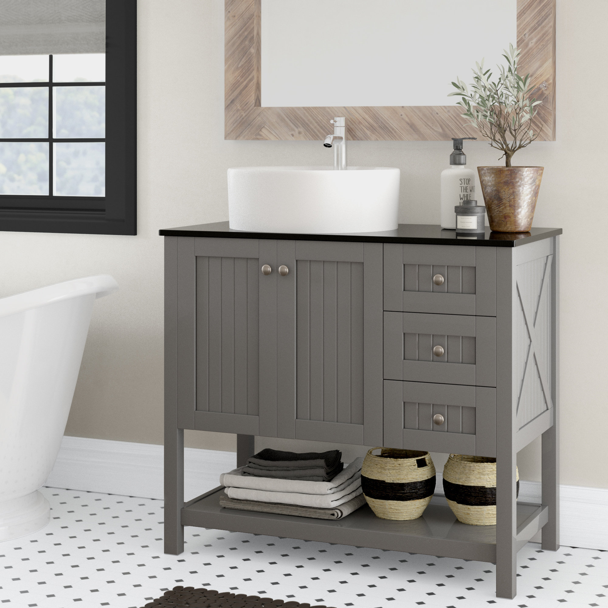 36 Inch Vessel Sink Bathroom Vanities Youll Love In 2021 Wayfair